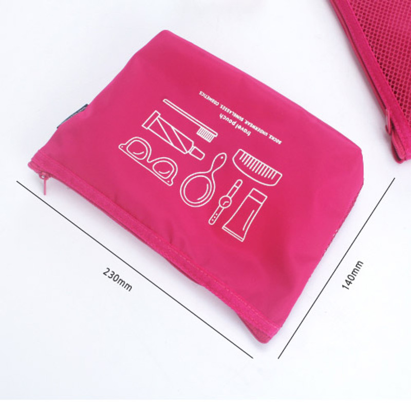Size of Life is beautiful travel mesh pouch Size of Life is beautiful travel mesh pouch