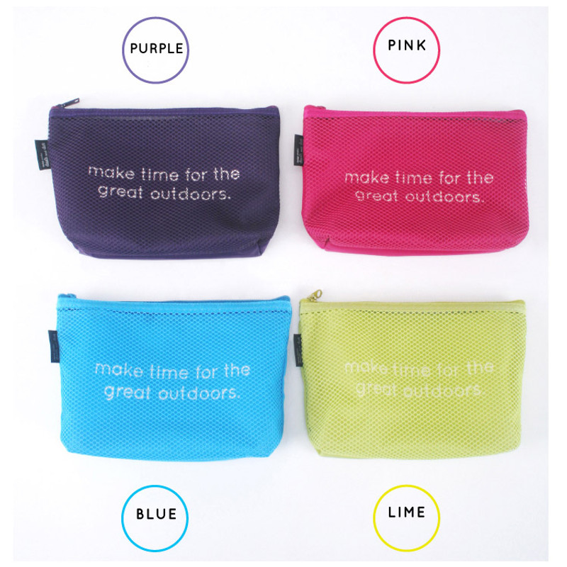 Colors of Life is beautiful travel mesh pouch Colors of Life is beautiful travel mesh pouch
