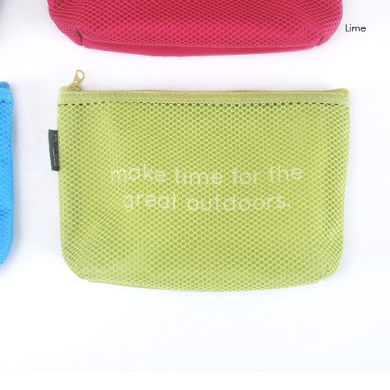 Lime - Life is beautiful travel mesh pouch Lime - Life is beautiful travel mesh pouch