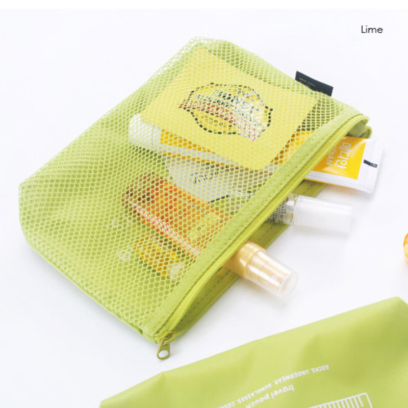 Lime - Life is beautiful travel mesh pouch Lime - Life is beautiful travel mesh pouch