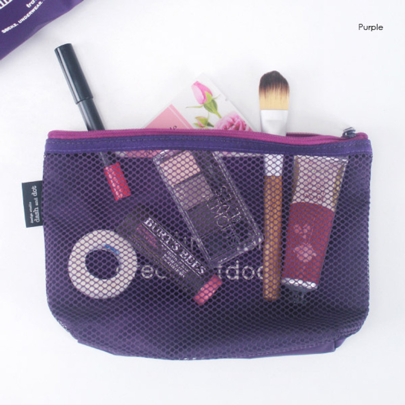 Purple - Life is beautiful travel mesh pouch Purple - Life is beautiful travel mesh pouch