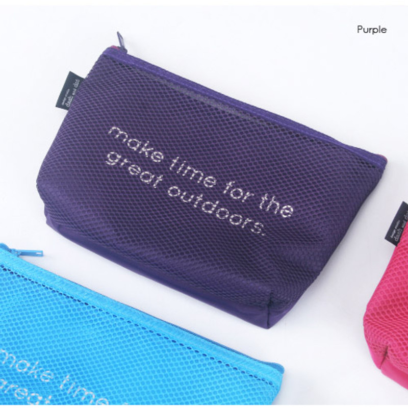 Purple - Life is beautiful travel mesh pouch Purple - Life is beautiful travel mesh pouch