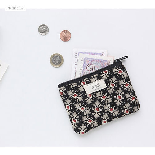 Primula - Heimish pattern small zipper pouch