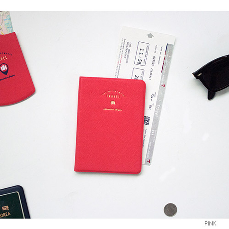 Pink - Take me anywhere travel passport case