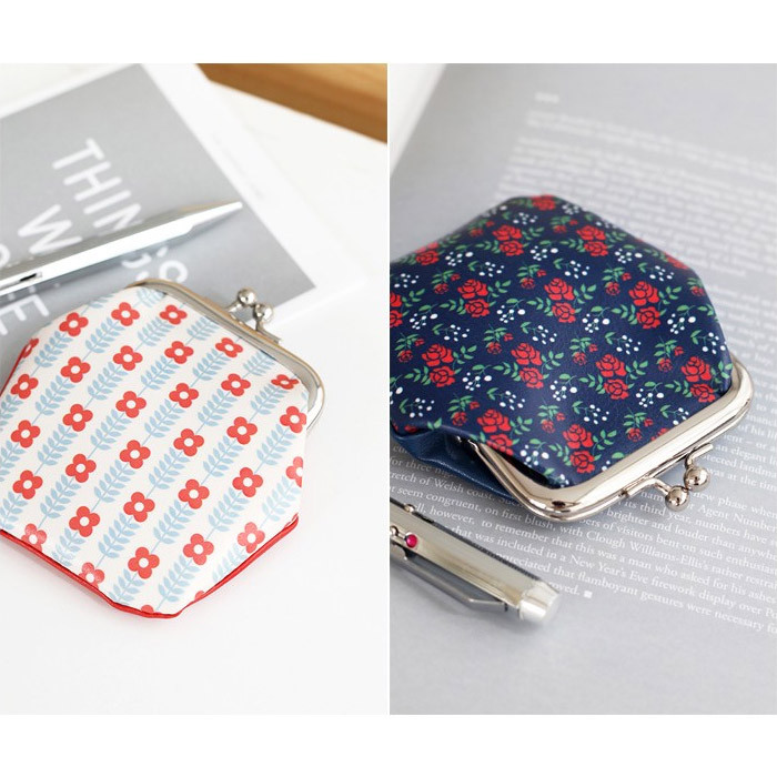 Unique pattern frame coin purse