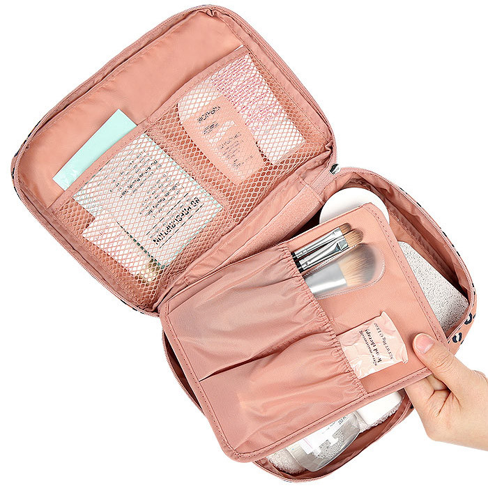 Pattern travel mesh multi pouch bag packing aids 