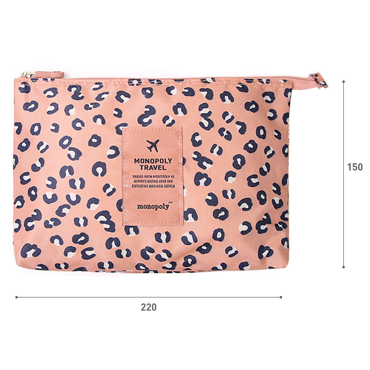 Size of Pattern travel mesh large zipper pouch