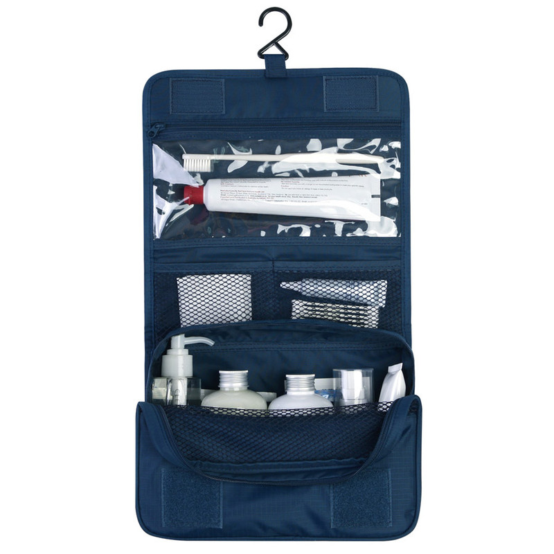 Travel hanging toiletry pouch bag