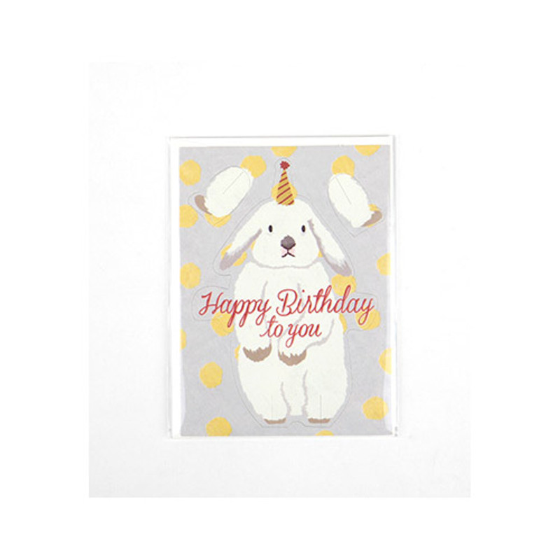 Rabbit ornament message card Rabbit ornament message card