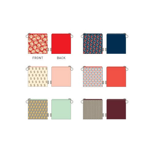 Colors of Unique pattern medium zipper pouch