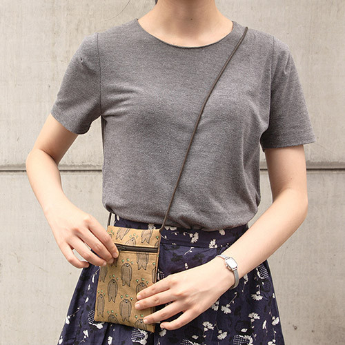 Gentle bear - Jam Jam small cotton crossbody bag