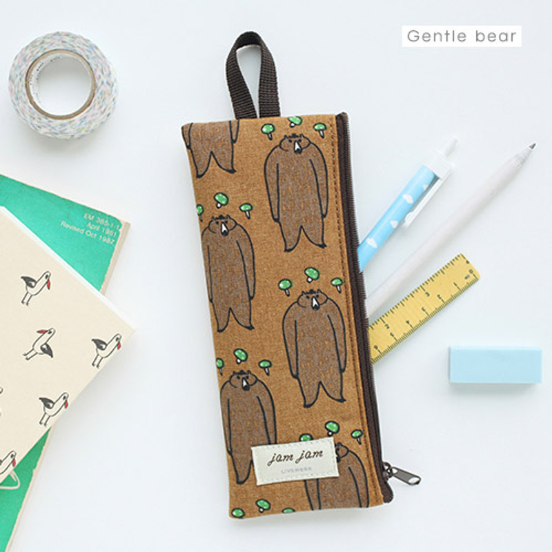 Gentle bear - Jam Jam webbing pencil case