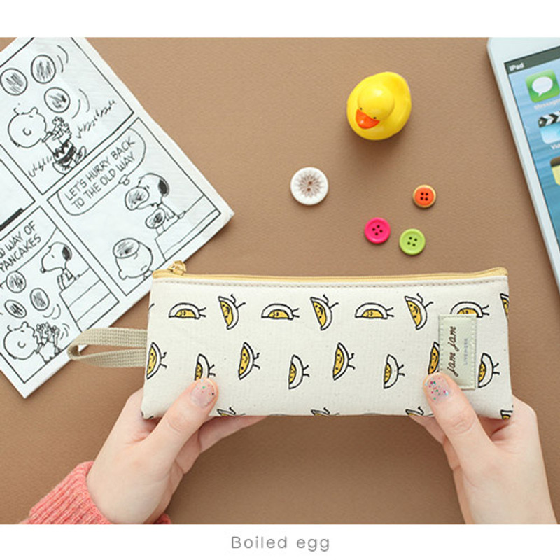 Boiled egg - Jam Jam webbing pencil case