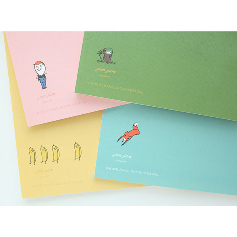 Jam Jam cute illustration lined notebook Jam Jam cute illustration lined notebook