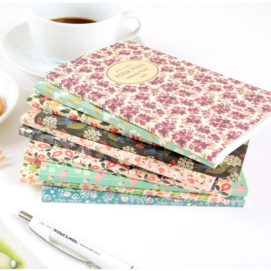 Pour vous melody lined notebook small