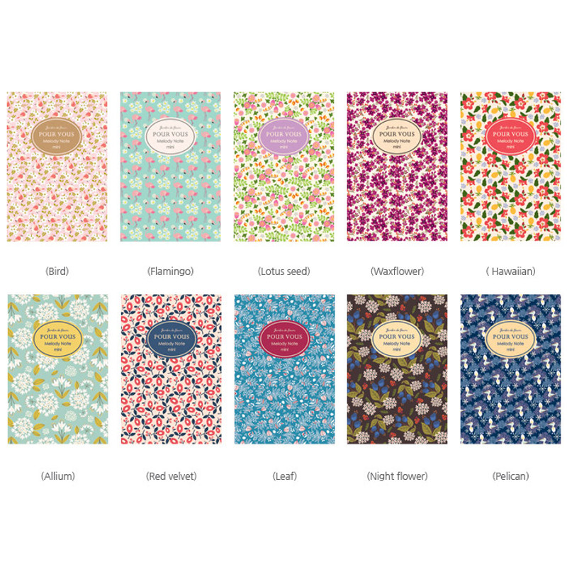 Pour vous melody lined notebook small