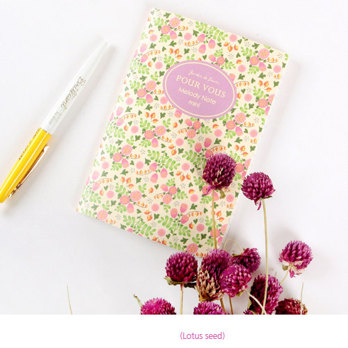 Lotus seed - Pour vous melody lined notebook small