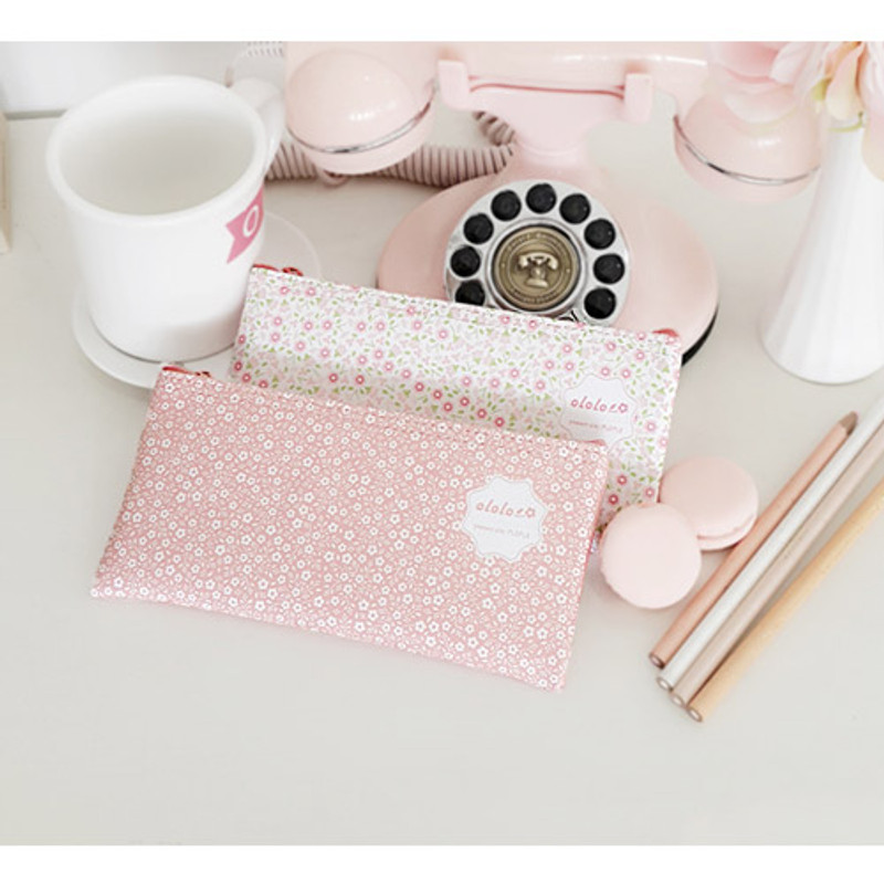 Cherry blossom - Ololo flower pattern zipper pencil pouch Cherry blossom - Ololo flower pattern zipper pencil pouch