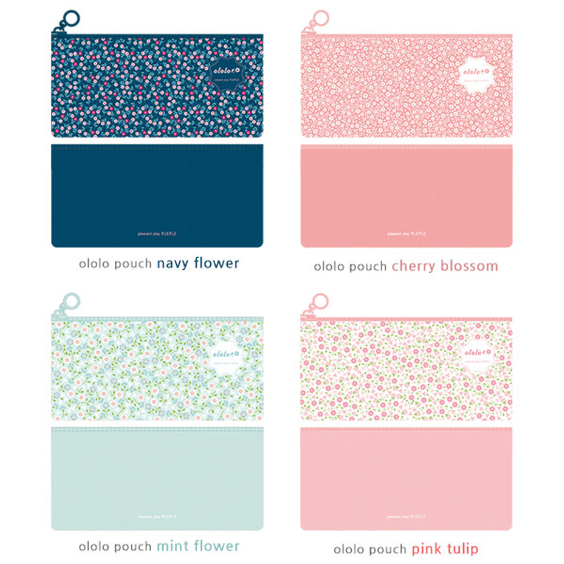 Colors of Ololo flower pattern zipper pencil pouch Colors of Ololo flower pattern zipper pencil pouch