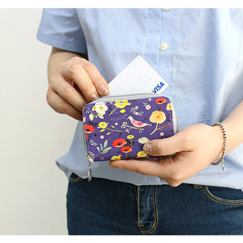 Willow story pattern accordion card case holder Willow story pattern accordion card case holder