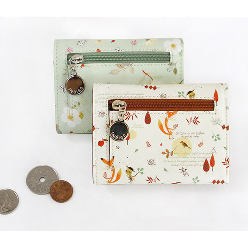 Willow story pattern trifold wallet
