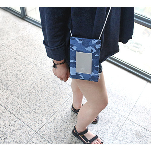 Military - The Basic cotton denim small crossbody bag
