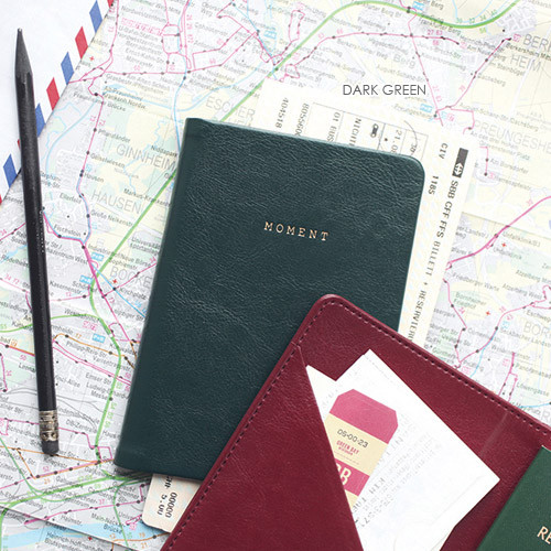 Dark green - Moment RFID blocking passport case