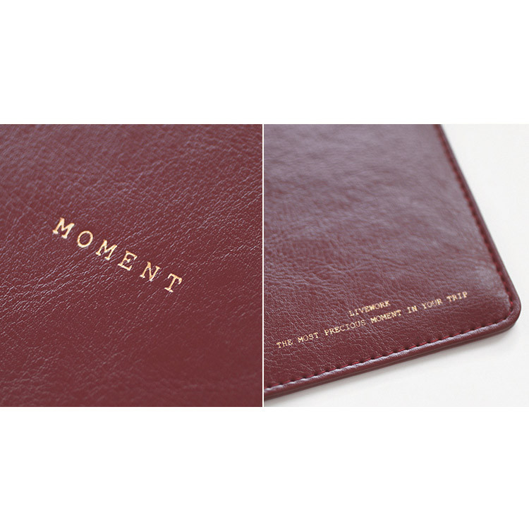 Burgundy - Moment RFID blocking passport case