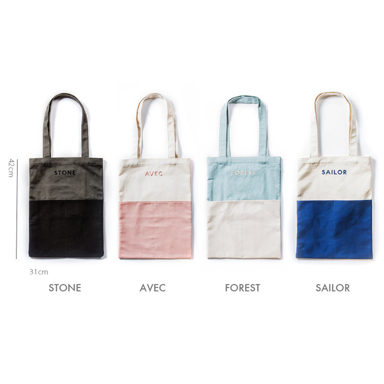 Colors of My type eco cotton tote bag