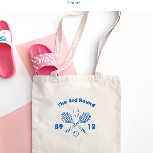 Tennis - Hellogeeks one point eco tote bag