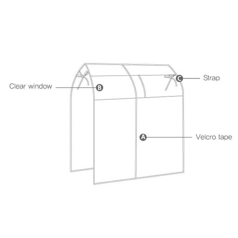 Scandic pattern clothes suit garment storage bag Scandic pattern clothes suit garment storage bag