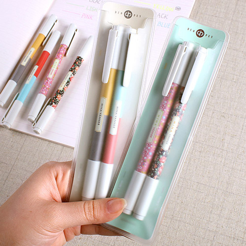 Bright color twin gel pen set Bright color twin gel pen set