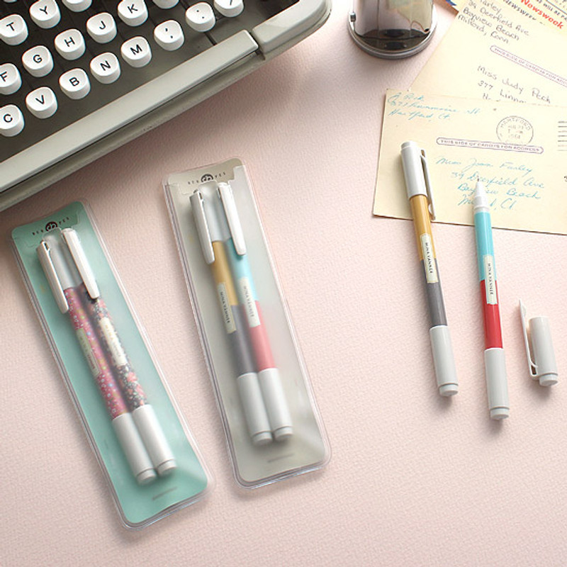 Bright color twin gel pen set Bright color twin gel pen set