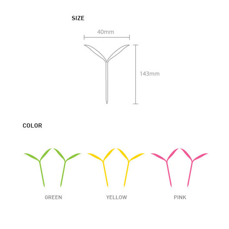Size/Color - Sprout soft bookmark