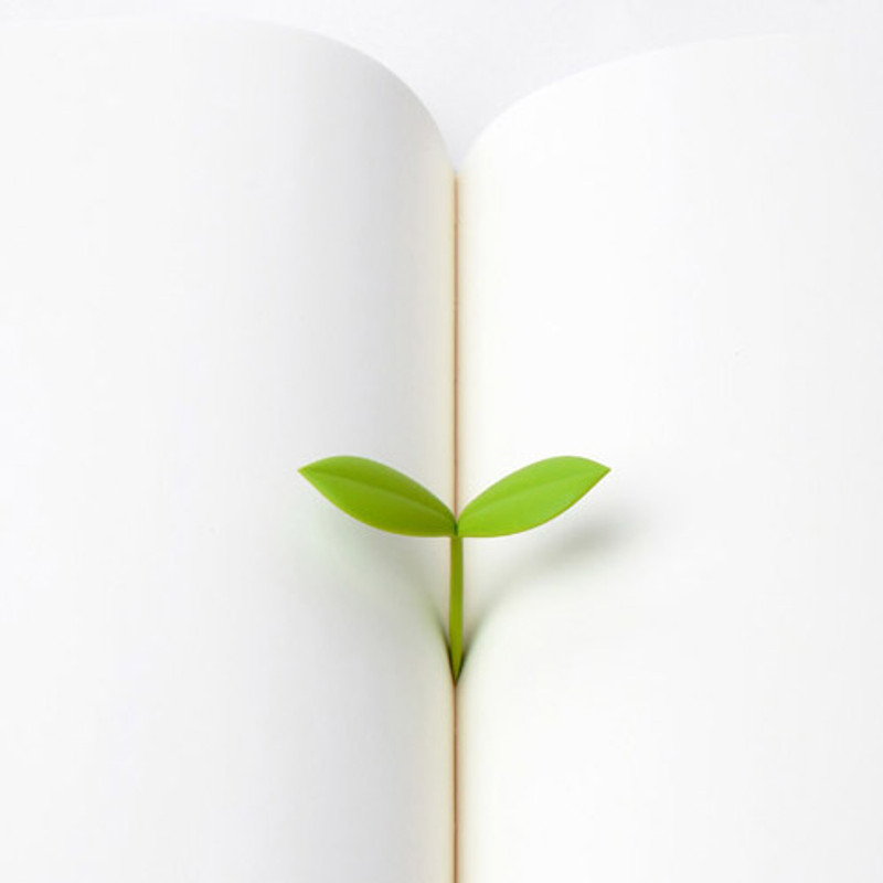 Sprout soft bookmark