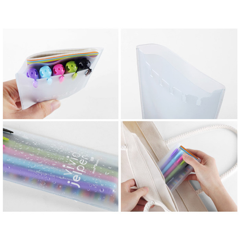 Rainbow vivid color gel pen 0.38mm set of 5 Rainbow vivid color gel pen 0.38mm set of 5