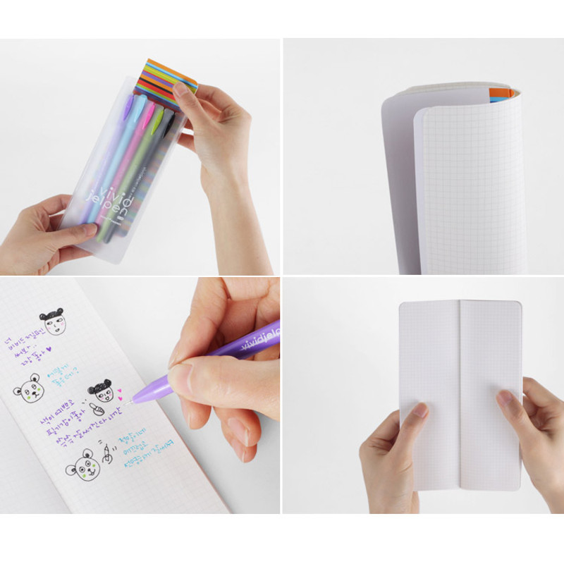 Rainbow vivid color gel pen 0.38mm set of 5 Rainbow vivid color gel pen 0.38mm set of 5