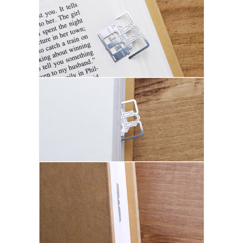 Santorini island steel bookmark