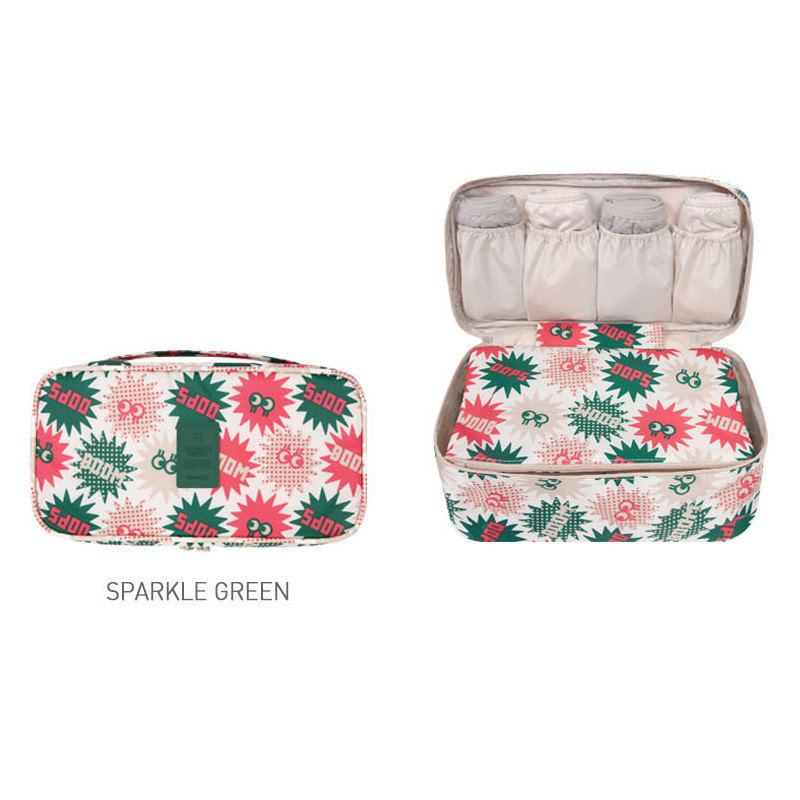 Sparkle green - Merrygrin travel large pouch bag for underwear