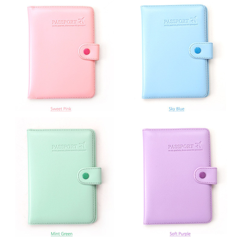 Colors of 365 Traveler pastel passport case