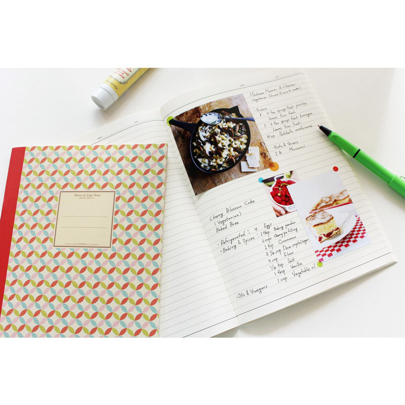 Story on geometric motif lined notebook Story on geometric motif lined notebook