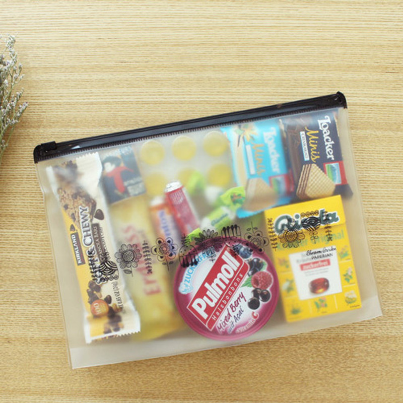 Fiori - Blossom garden clear zip lock large pouch Fiori - Blossom garden clear zip lock large pouch