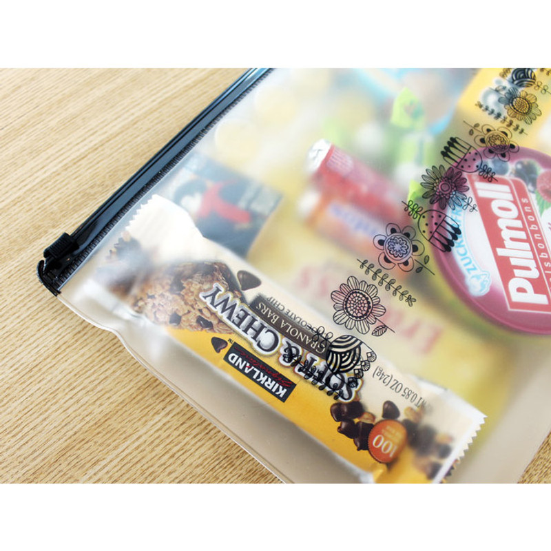 Fiori - Blossom garden clear zip lock large pouch Fiori - Blossom garden clear zip lock large pouch