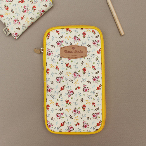 Bouquets of Blossom garden multi zipper pouch