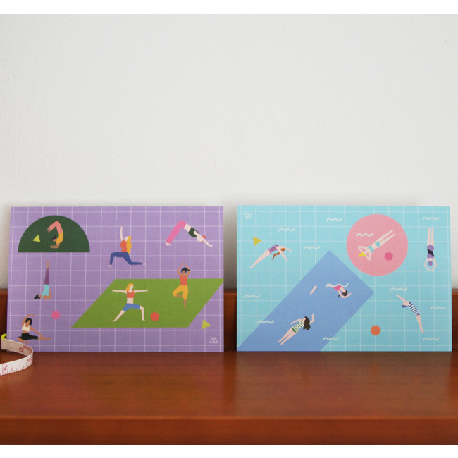 I'll go with you illustration message card