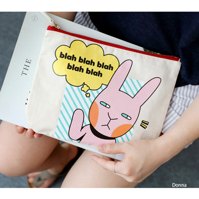 Donna - Hellogeeks pop art canvas pouch Donna - Hellogeeks pop art canvas pouch