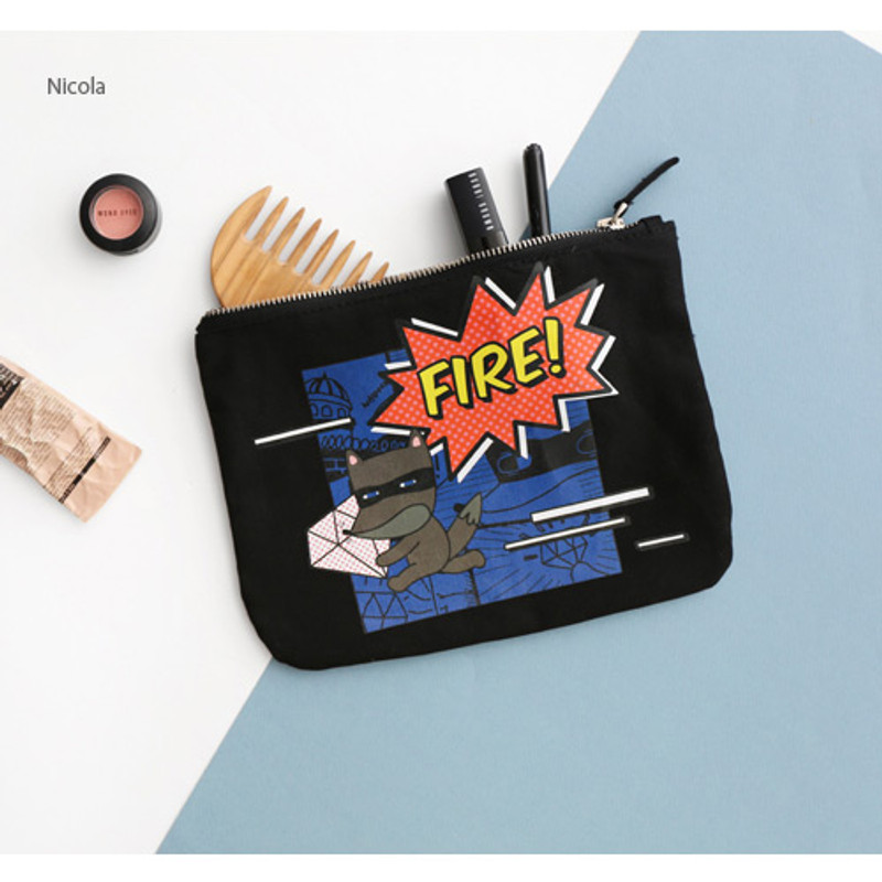 Nicola - Hellogeeks pop art canvas pouch Nicola - Hellogeeks pop art canvas pouch