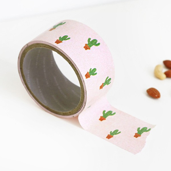 Pattern adhesive reform tape - Cactus 