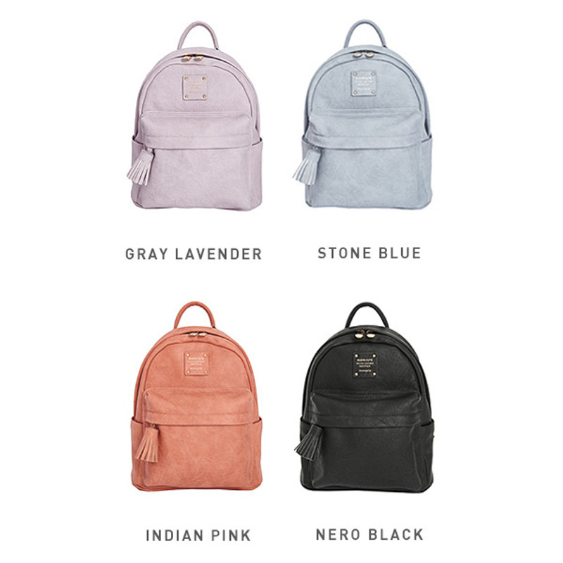 Colors of Nuevo cute leather backpack