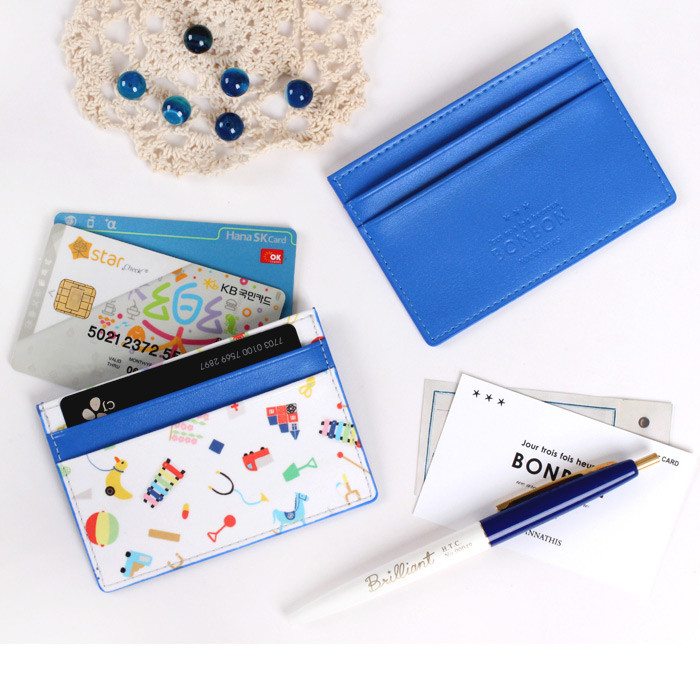 Bon Bon pattern flat card case holder